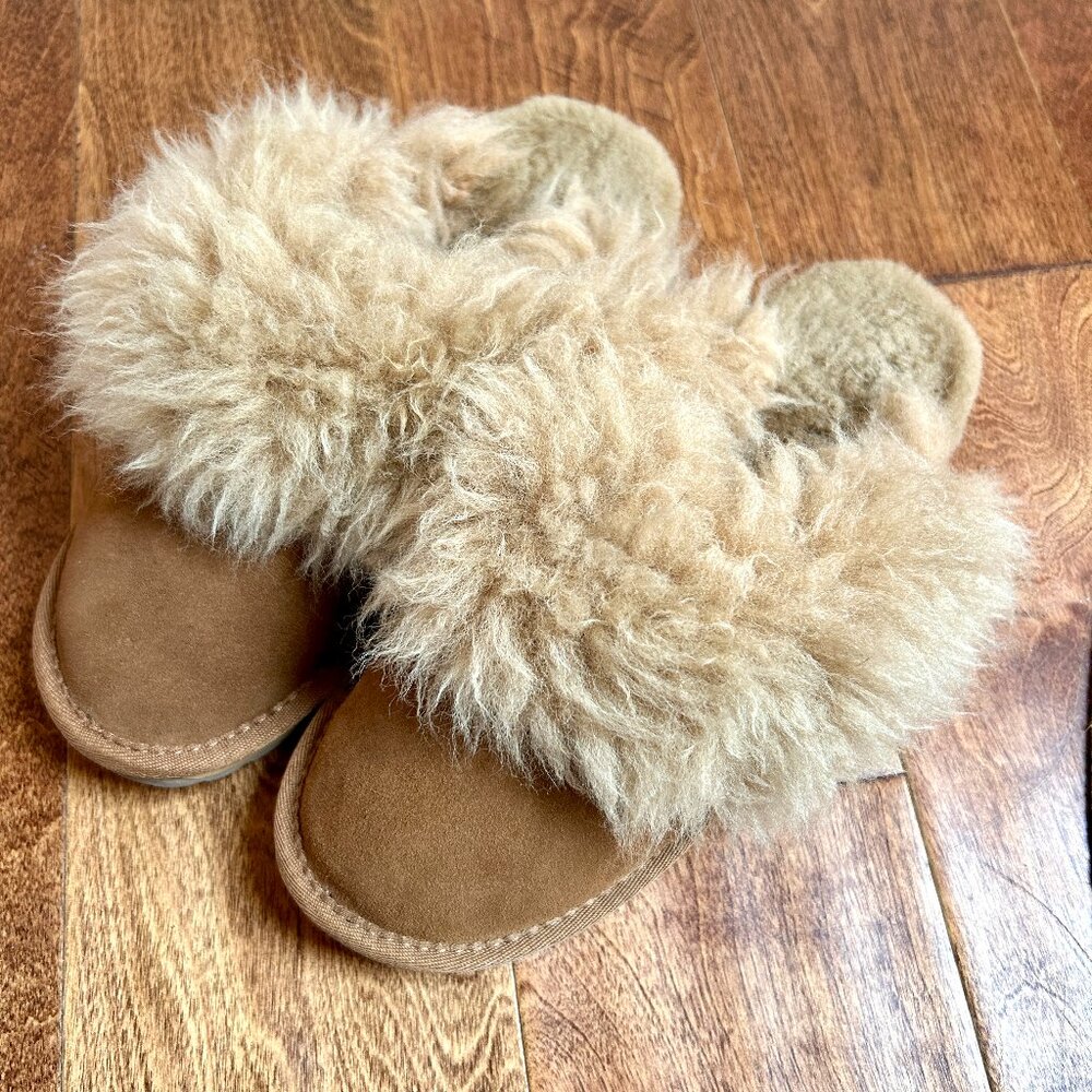 Emu x Free People Suede Shearling Slippers